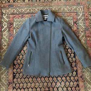 Kristen Blake Grey Wool Coat Sz Sm
